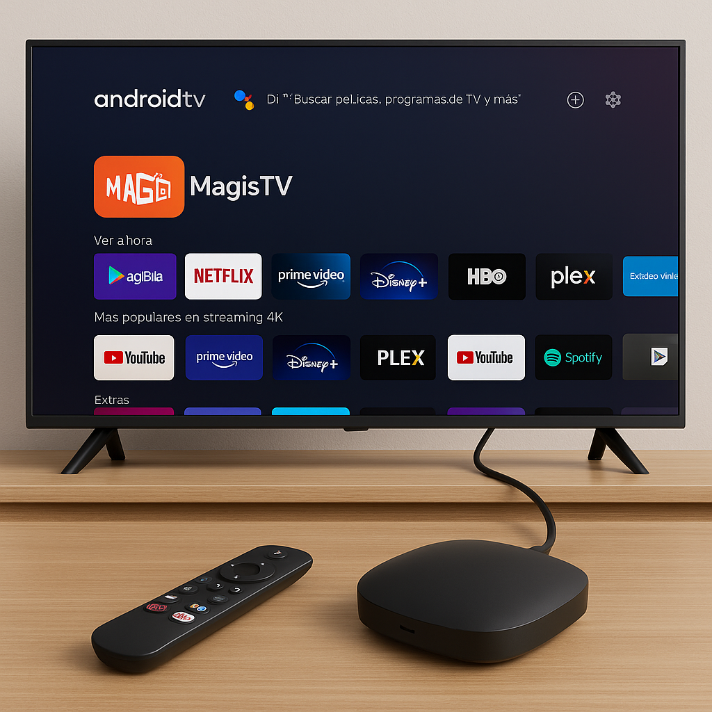 Tv Box Onn 4k Con Magistv Y Chromecast ( Mejor Que Roku )