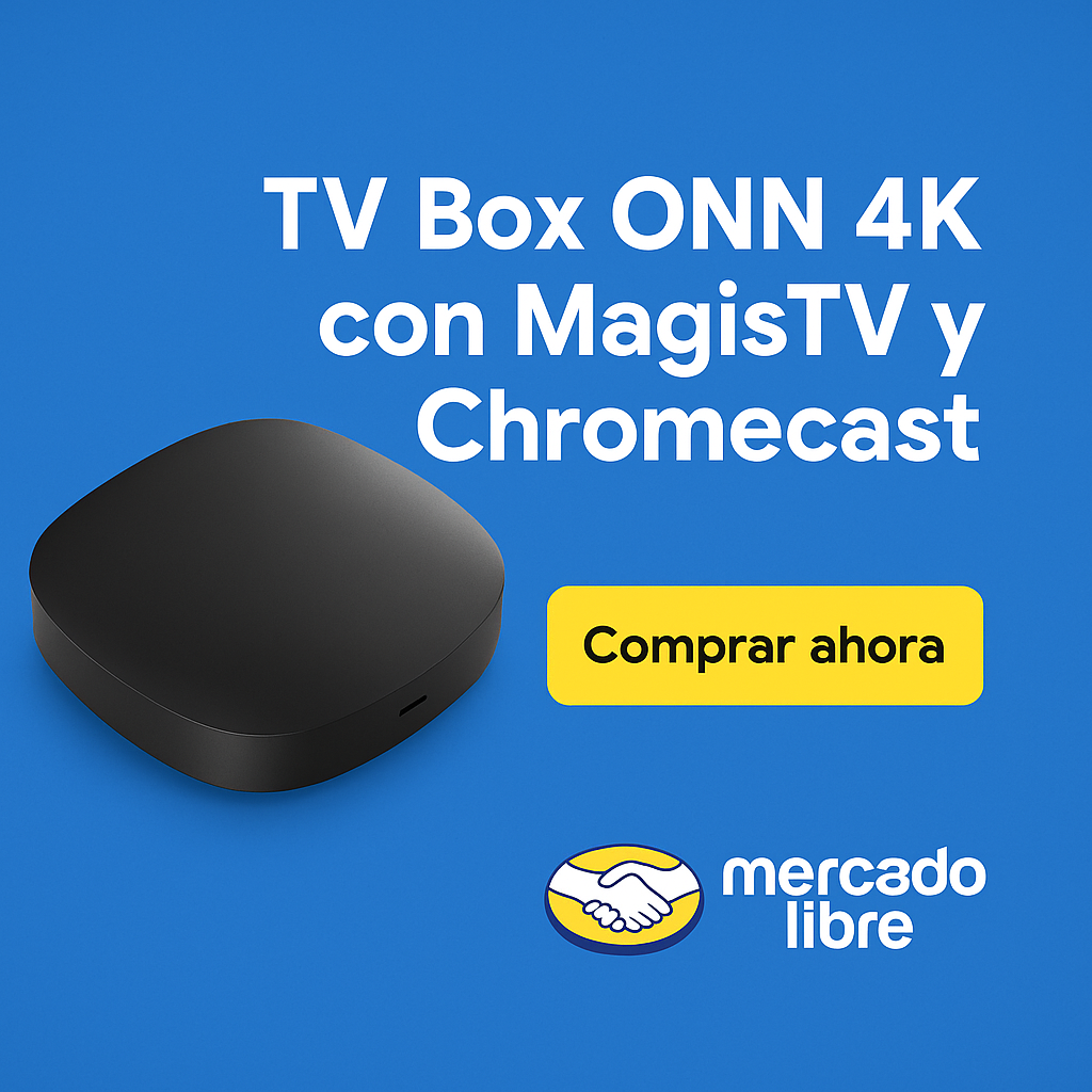 Tv Box Onn 4k Con Magistv Y Chromecast ( Mejor Que Roku )