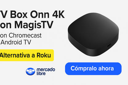 Tv Box Onn 4k Con Magistv Y Chromecast ( Mejor Que Roku )